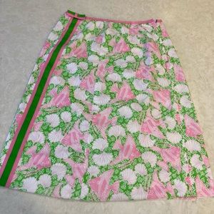 Lilly Pulitzer Vintage AKA Pink Green Skirt 4/6